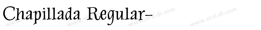 Chapillada Regular字体转换